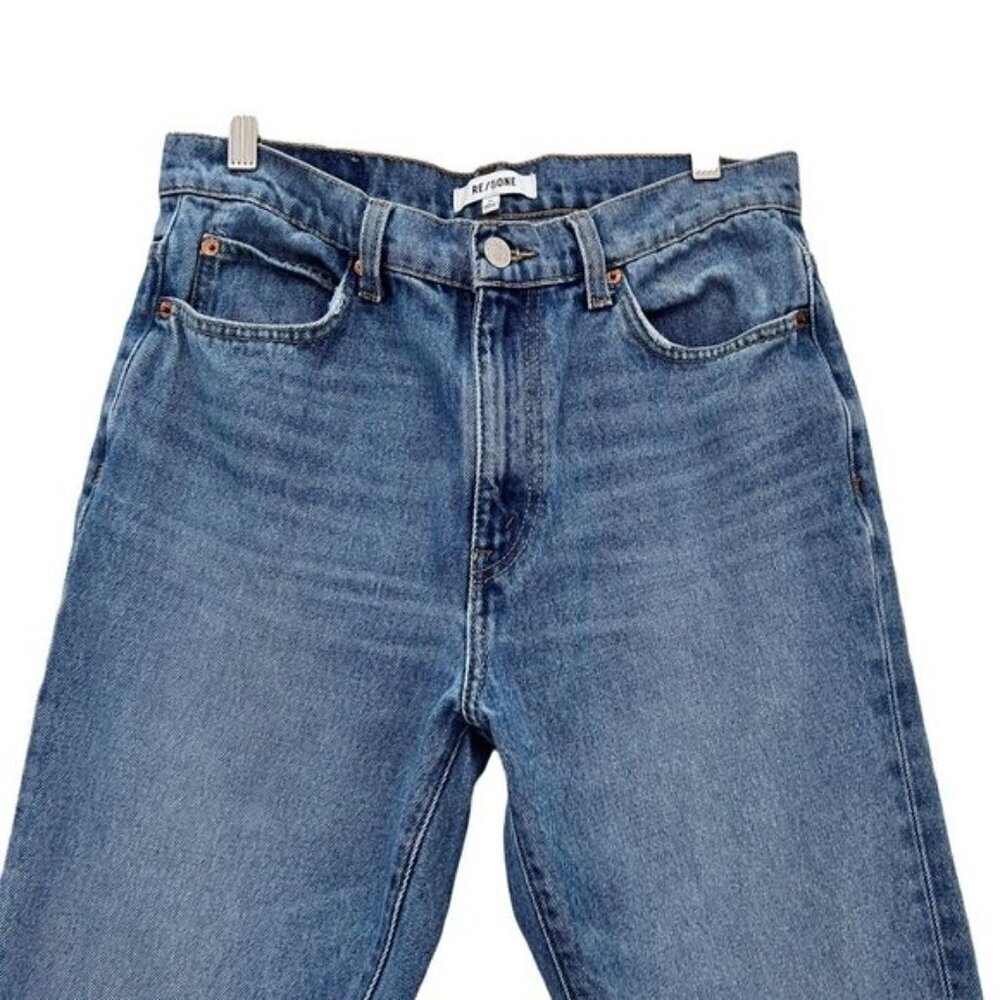 RE/DONE '70s High Rise Straight Leg Cotton Jeans Size 29 - Picture 2 of 9